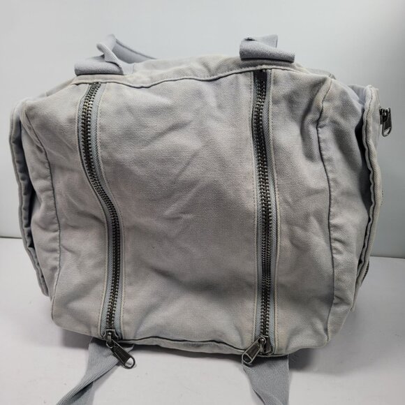 Adidas by Stella McCartney Collab Kierre Light Gray Canvas Duffel Gym Bag - Picture 6 of 10